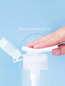 1个100/200毫升PETG乳液泵瓶，卸妆油和爽肤水分配瓶 - 無色 - 查看 3