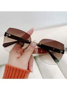 Lunettes mode minimaliste sans cadre - Conception ultra-légère - Parfait pour les passionnés de mode - Un choix idéal pour les vacances et les sorties quotidiennes