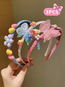 Korean Style Butterfly Headband, Non-Slip Hair Accessories For Women To Hold Bangs