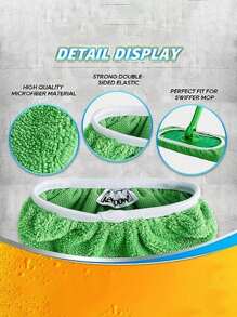 3pcs Compatible Mop Cloth Washable Reusable Mop Flat Mop Replacement Cloth Cover