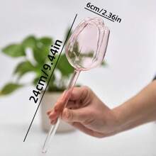 1pc/2pcs Tulip Shaped Plant Waterer, PVC Material Durable Scratch-Resistant Simple Automatic Plant Watering Device