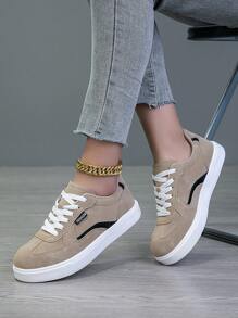 2025 Neue Damen Schnür Lässig Schuhe, Sportschuhe, weiße Schuhe, Damenschuhe, Skaterschuhe, leichte Street Board Schuhe