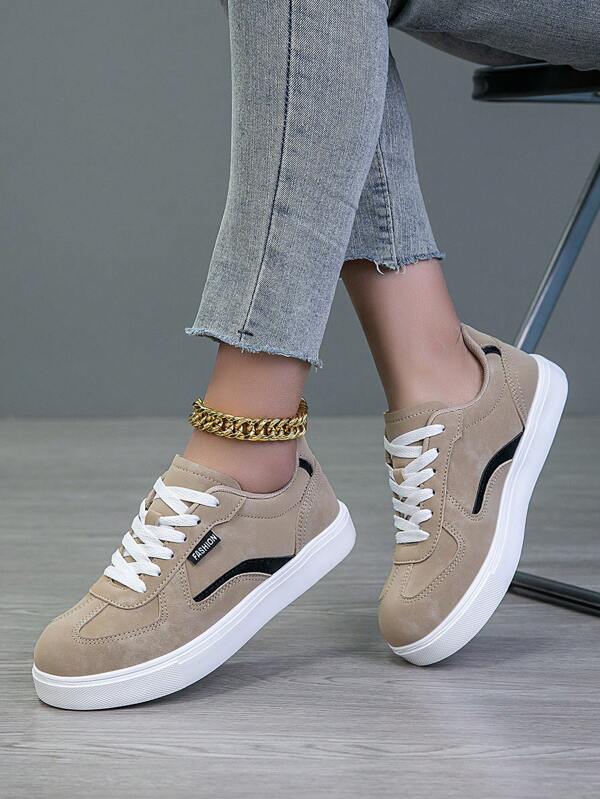 2025 New Women's Lace Up Casual Shoes, Sports Shoes, White Shoes, Women's Shoes, Skateboarding Shoes, Lightweight Street Board Shoes