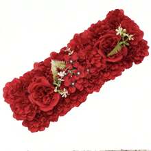 Painel de Rosas Artificiais Decoração de Casamento Bottom da Parede Layout da Mesa de Banquete Decoração de Chá de Bebê Suprimentos de Festa Flores Decorativas para Porta em Arco Guia de Piso Flores Presentes de Aniversário de Verão Volta às Aulas Material Escolar Decoração de Quarto