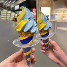 5 Anti Drip Cone-Shaped Ice Cream Racks, Multiple Colors, Anti Drip Ice Racks, Frozen Snack Racks, Popsicle Racks, Ice Cream Tools - Multicolor - View 5