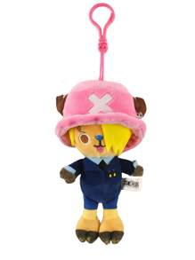 ONE PIECE 12 estilos de muñecos de peluche genuinos de ONE PIECE Monkey D Zoro, Chopper, Ace - Juguetes de peluche del Rey Pirata, lindos llaveros con colgantes, figuras de anime Kawaii, juguetes de peluche para coleccionar, regalos para cumpleaños y festivales de niños, 14cm/5,5 pulgadas