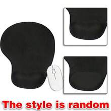 Pink Flower Letter Wrist Rest Mouse Pad Comfortable Hand Rest Support Non Slip Mice Mat Soft Black Mouse Mat Deskpad For PC Laptop Computer - Black - View 3
