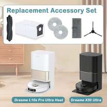 L10s Pro Ultra Heat/ D20 Ultra/ RLD31SE/ L10s Ultra Gen 2/ L10s Pro Ultra/ X30/ X30 Ultra/ Mova E30 Ultra/ Mova P10 Ultra/ X40 Ultra/ L40 Ultra/ X50 Ultra Complete/ S10 Pro Ultra/ S30 Pro Ultra 吸塵器替換配件，包含主刷、HEPA 濾網、拖布、側刷和吸塵集塵袋 - 彩色 - 查看 7