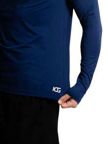 Men's Polyamide Shirt UV+50 Sun Protection Thermal Second Skin Long Sleeve - Màu xanh hải quân - Xem 6