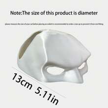 1 pieza Máscara de cabeza de gato impresa en 3D, hecha de material PLA de alta calidad, máscara clásica de cara de gato para Halloween, Navidad, Pascua, Acción de Gracias - Máscara de disfraz de animal para cosplay