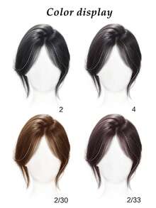 Synthetic Bangs Wig For Women With Natural Fluffiness And Increased Hair Volume 3D Eight Character Facelift Bangs Middle Part Fake Bangs Fringe Synthetic Topper Hairpiece Clip-In Bang Extension Natural Invisible Clourse Hairpiece Women