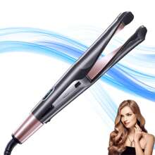 Alisador de Cabelo & Ferro de Enrolar Espiral Elétrico 2 em 1: Crie Penteados Perfeitos Facilmente em Casa - O Presente Definitivo para o seu Namorado