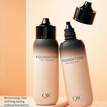 QIC 30毫升液体粉底霜 防水控油遮瑕底霜 保湿哑光遮瑕膏 化妆品