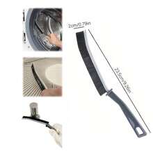 1 pièce Brosse de nettoyage des fissures, brosse de nettoyage des joints, brosse de nettoyage des fissures et des joints des carreaux en profondeur, brosse de nettoyage polyvalente, convient pour la baignoire, la cuisine, fournitures de nettoyage, outil utile, gadgets ménagers, prêt pour la décoration de la salle de bain de l'école, décoration d'automne