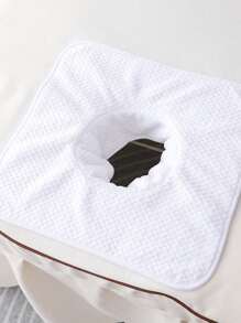 1 Pc Thick Absorbent Spa Towel Massage Sheet Set With Face Hole, Spa Bed Cover Towel For Beauty Salon, Beauty Salon Spa Supplies, Massage Table Bed Cover Towel And Massage Face Rest Cover Bathroom Decor Fall Decor Back To School For Beauty Salon Home Bathroom Shower Towels For Beaty Salon, Hotel Sports,Home Essentials, Towel, Skin Care