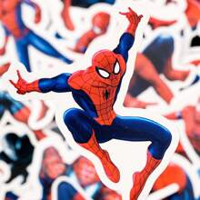 Disney Disney MARVEL 32 PCS Set Of Cool Anime Stickers,Spider Man Stickers,Avengers Stickers,Phone Stickers,IPad Stickers,Decals,Motorcycle,Luggage,Guitar Skateboard,Refrigerator Stickers,Computer Stickers,Cartoon Classic Stickers For Fun,Gifts,Stickers