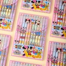 Sanrio 1pc 12pcs Erasable Gel Pen, 0.5mm Midpoint, Lightweight Plastic, Various Cartoon Designs, Including Mickey Mouse Design, Suitable For School And Office Stationery Back To School