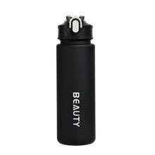1個大容量磨砂塑料水瓶 - 600ml，輕巧便攜，附刻度，適合戶外運動和辦公室使用 - 運動水瓶，適合運動和健身時飲用 - 彩色 - 查看 10