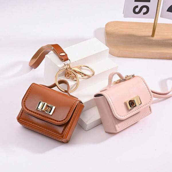 1 pieza Mini monedero vintage, decoración de llavero para bolsos, autos, uso diario y accesorio de pareja