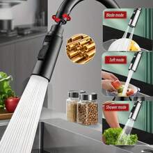 1pc Faucet Splash Guard, Rotatable Kitchen Sink Sprayer Head Extender