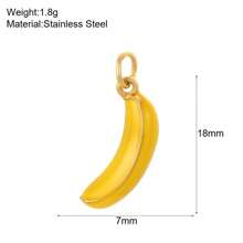 1 Pc Fashion Jewelry Compact Pendant Cherry Strawberry Mango Watermelon Stainless Steel Fruit DIY Women's Vacation Beach Accessories And Accessories