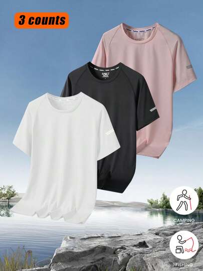 [Primavera/Verão] Top esportivo feminino de manga curta e secagem rápida, respirável e leve para corrida, exercícios e treinamento