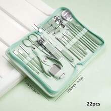 1 Set Of Stainless Steel Nail Clipper Set, Foot Repair Tool With Portable Travel Case - Professional Beauty Tool For Precise Cutting And Styling, Perfect For Home And Travel Use