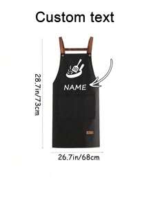1 szt. Dostosowane nadruki Fartuchy pyłoszczelne, 2-kieszeniowe szybkoschnące fartuchy do domu, Dostosowany kuchenny fartuch kuchenny - Spersonalizowane Nordic Home Bezrękawniki kuchenne Męskie i damskie domowe ubrania robocze, Spersonalizowany niestandardowy fartuch fryzjerski