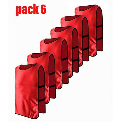 1pc Or 6pcs Basketball/Football Training Jersey, Match Uniform, Team Wear, Advertising Vest With Number, Suitable For Adults/Football Bib/Scrimmage Vest - Team Training Football Vest For Basketball, Football, Baseball - Lightweight Quick-Dry Training Bib Suitable For Sports Teams And Clubs