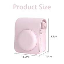 Soft PU Leather Protective Case For Mini 12 Camera With Shoulder Strap Travel Bag For Fujifilm Film Camera