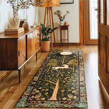 31" X 20",16" X 48", 18" X 60" Magic Aesthetic Unicorn Runner Rug Cottagecore Style, Dark Academia Decor Gothic Maximalist Fantasy Art Fairytale Accent Area Rug-Runner Rug-Rectangular Carpet