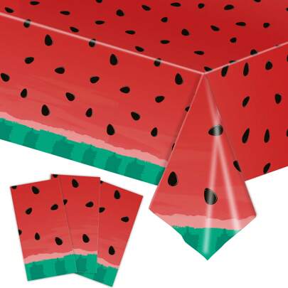 1pc Of Colorful Personalized Tablecloths For Summer Activities, Disposable Tablecloths, Ideal Tablecloths For Party Decoration, Dining, And Holiday Celebrations