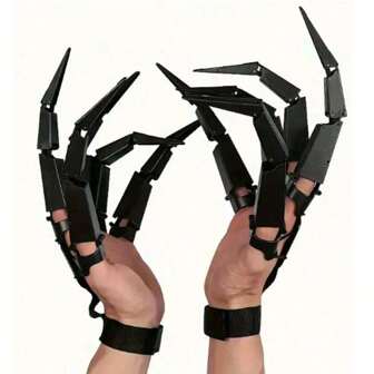 1 st plast Halloween-fest fingerledsrekvisita, realistisk klodesign för utomhusfest, fotografering och föreställningsrekvisita [vissa delar kan ha färgskillnader]