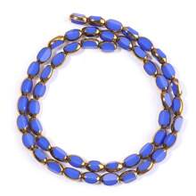 Approx. 45pcs Faceted Oval Crystal Beads With Golden Edge, 4x7mm, Multicolor, Fashion Casual Versatile, Red Color, Handmade DIY Beading, Spacer Beads For Bracelet Necklace Jewelry Making, Wholesale Craft Supplies