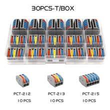 1 盒电线连接器 222 电缆电气 LED 连接器迷你快速通用紧凑型接线推入式 2-5 针接线端子 412 413 414 415 - 1BOX - 查看 13