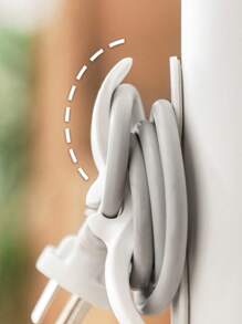 4pcs Cable Winder Organizer Clips, Home & Kitchen Appliance Cord Tidy Holder, Power Cord Wrap Clips With Hooks Cable Organizer