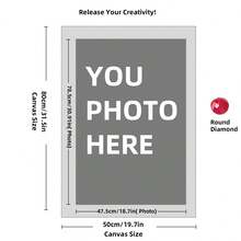 Personalized Customed Diamond Painting Kits For Adults DIY 5D Art Round/Square Full Drill Dots By Design Your Own With Photo Picture Text Multiple Sizes (8x10 Inch) Custom Painting, Adults, From Create Pictures, Customized Home Decor