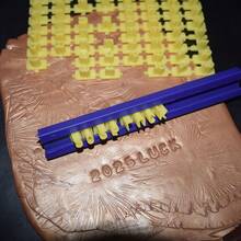 Mini Letter Stamp For Pottery Ceramic Polymer Clay Diy Personalization Imprinting Message Brand Logo Text Emboss Seal Tool Small Alphabet Stamp Set For Jewelry, Art Crafts