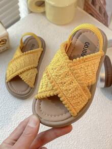 儿童手工木屑底Boaken拖鞋