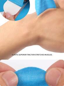 5 pezzi Nastro kinesiology per ginocchia, ginocchiere, nastro antiabrasione per i muscoli, nastro di supporto articolare in spandex, impermeabile e traspirante, taglia universale, appositamente progettato per la protezione sportiva e gli accessori, allevia il disagio, con funzione di compressione fissa, adatto per ciclismo estivo, trekking, arrampicata, corsa, palestra e allenamento all'aperto