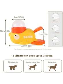 Interactive Cat Feeder, Pet Snack Dispenser Toy, Small Duck Feeder, Dog Feeder, Puppy Anti-Gulping Puzzle Toy, Slow Feeder Cat Toy, Suitable For Medium, Small Dogs And Kittens