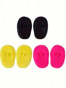 可重复使用柔软发型耳套美容工具沙龙染发防水耐热耳套硅胶耳套耳套实用沙龙美发淋浴防水保护器、美发工具、美发产品和理发沙龙美容旅行必备配件（颜色随机）、返校、旅行度假必备品、女士发饰