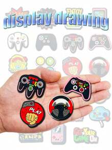 23 PCS Game Console Series Shoe Charms For ClogsSandals Decoration, DlY Shoe Accessories
