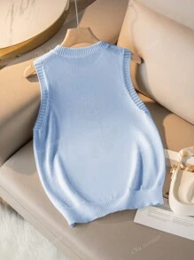 Nouveau débardeur rond pour femmes au motif imprimé d'un ours en peluche portant une casquette de baseball, pour le printemps et l'été. T-shirts d'été blancs, simples et élégants, adaptés pour les déplacements. Hauts en tricot d'été pour femmes