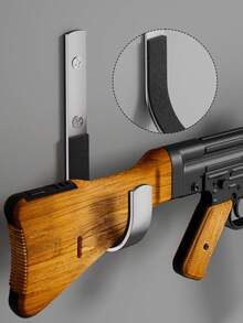 2/4/8pcs Gun Rack Storage Hooks, Wall-Mounted, Suitable For Any Rifle, Shotgun And Bow With Pad And Heavy-Duty Steel, Wall-Mounted Storage Rack, Nail Rack, Key Rack, Floating Rack, Organizer Rack, Christmas, Christmas Decor, Hooks, Door Hanger, Bedroom, Clothes Hanger, Wall Mount, Wall Hook, Key Rack, Wall Mounted Key Rack - Multicolor - View 10