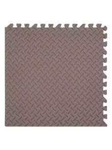 Alfombra de piso entrelazada de EVA con tiras laterales, adecuada para sala de estar, gimnasio, sala de juegos - lavable, duradera, plegable, estera de fitness multifuncional, alfombra de espuma para el piso, decoración del hogar, decoraciones de fiesta, alfombra antideslizante para gatear, decoración de piso del hogar, anti-caída/humedad/impermeable/anti suciedad.