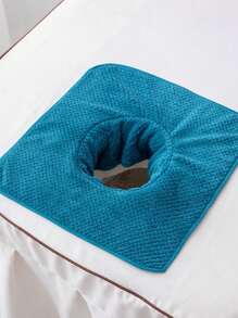 1 Pc Thick Absorbent Spa Towel Massage Sheet Set With Face Hole, Spa Bed Cover Towel For Beauty Salon, Beauty Salon Spa Supplies, Massage Table Bed Cover Towel And Massage Face Rest Cover Bathroom Decor Fall Decor Back To School For Beauty Salon Home Bathroom Shower Towels For Beaty Salon, Hotel Sports,Home Essentials, Towel, Skin Care