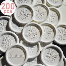 200 Pcs Custom Wax Seal Stickers With Self-Adhesive Backing, Your Design Available, Wedding Monogram Wax Seal Stickers - one-size - View 13
