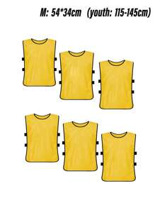1 Piece Or 6 Packs Basketball Soccer Training Team Vest Racing Suit Team Clothes Expansion Sports Clothes Advertising Vest Number Suitable For Adults/Football Bib/Scrimmage Vest Premium Athletic Training Pinnies Jersey - Team Practice Soccer Vests For Basketball, Football, Baseball - , Lightweight, Quick-Dry Training Bibs For Sports Teams And Clubs