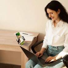 حامل الهاتف/اللوحي المخصص بطريقة الطباعة الفرعية، يمكن تحميل صور أليفة جميلة، مشاهد، صور العائلة، تصميمات إبداعية، ليكون ديكور على المكتب، هدية مفكرة للعائلة والأصدقاء والشركاء، تذكارية للتخرج وصور الزفاف